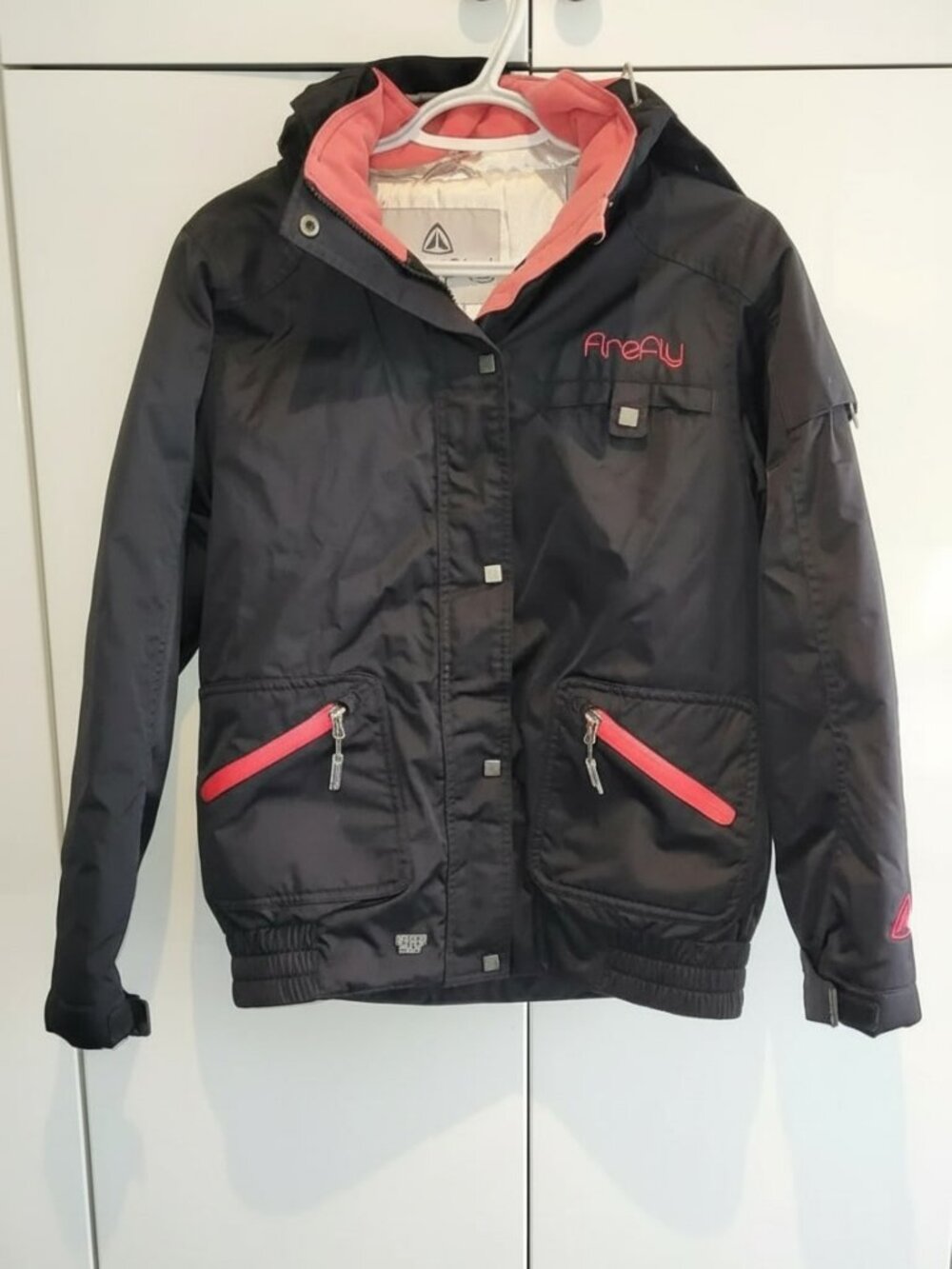 Girls Firefly Black and Pink Ski Jacket Size 14